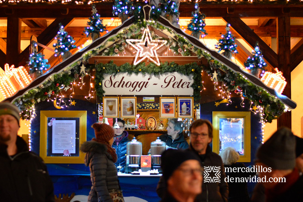 chalet mercado de navidad de suiza